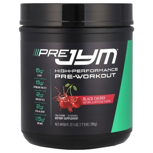 JYM Supplement Science, Pre JYM®, высокоэффективный предтренировочный комплекс, со вкусом черешни, 780 г (1,7 фунта)