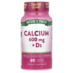 Nature's Truth, Кальций + D3, 60 капсул в оболочке