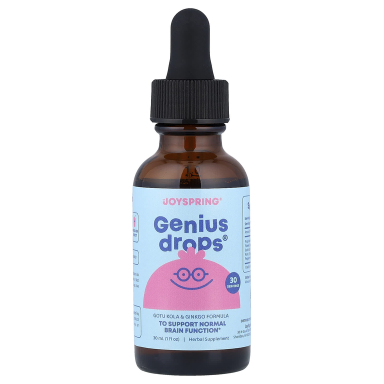 JoySpring, Genius Drops®, детские капли, 30 мл (1 жидк. унция)