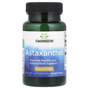 Swanson Vitamins, Астаксантин, 4 мг, 60 мягких таблеток