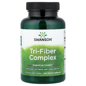 Swanson Vitamins, комплекс из трех волокон, 100 веганских капсул
