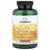 Swanson Vitamins, C-500, витамин C с шиповником, 250 веганских капсул
