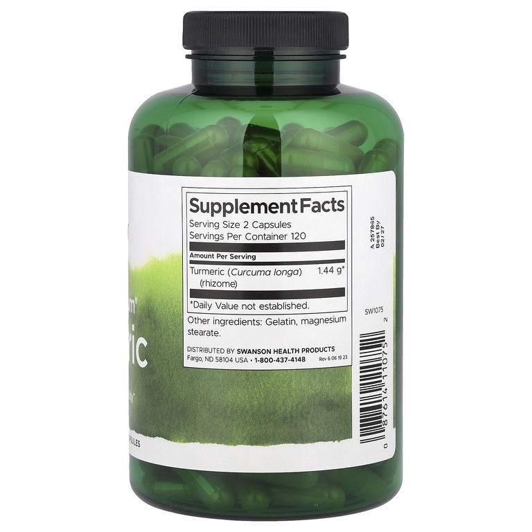 Swanson Vitamins, Full Spectrum®, куркума, 240 капсул (720 мг в 1 капсуле)
