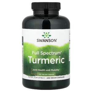 Swanson Vitamins, Full Spectrum®, куркума, 720 мг, 240 веганских капсул
