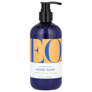 EO Products, мыло для рук, бодрящее, с ароматом апельсина и ванили, 355 мл (12 жидк. унций) (Товар снят с продажи) 