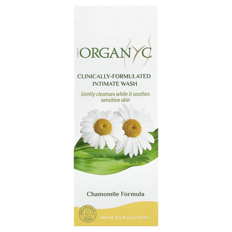 Organyc, средство для интимной гигиены, с ромашкой, 250 мл (8,5 жидк. унции)