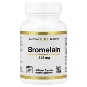 California Gold Nutrition, бромелаин, 625 мг, 30 растительных капсул