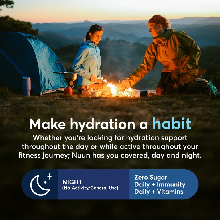 Nuun, Daily Hydration, для поддержки иммунитета, апельсин и цитрус, 10 шипучих таблеток