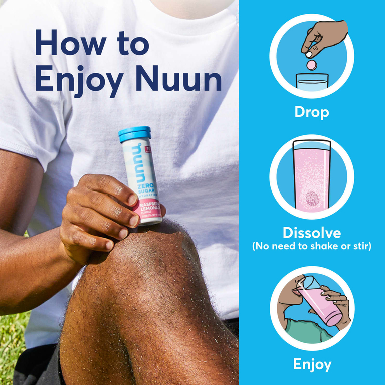 Nuun, Daily Hydration, для поддержки иммунитета, апельсин и цитрус, 10 шипучих таблеток