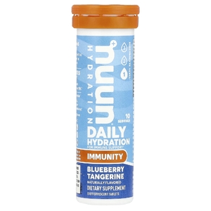 Nuun, Hydration, Immunity, Blueberry Tangerine, 10 шипучих таблеток