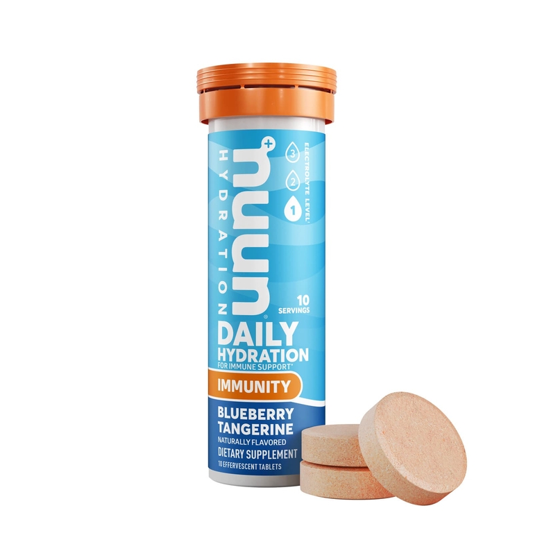 Nuun, Hydration, Immunity, Blueberry Tangerine, 10 шипучих таблеток