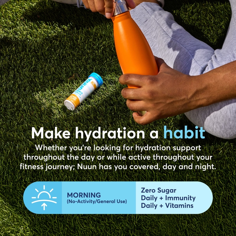 Nuun, Hydration, Immunity, Blueberry Tangerine, 10 шипучих таблеток