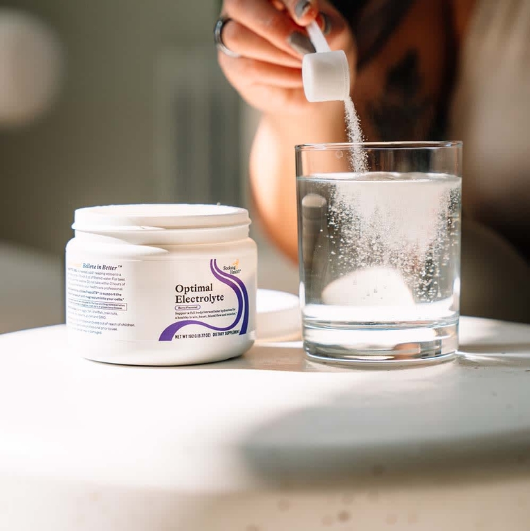 Seeking Health, Optimal Electrolyte, смесь для приготовления напитков с электролитами, ягодный вкус, 192 г (6,77 унции)