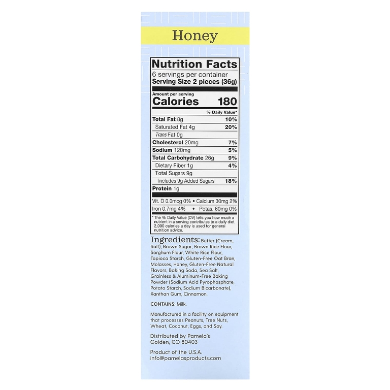 Pamela's Products, Honey Grahams, 212,6 г (7,5 унции) (Товар снят с продажи) 