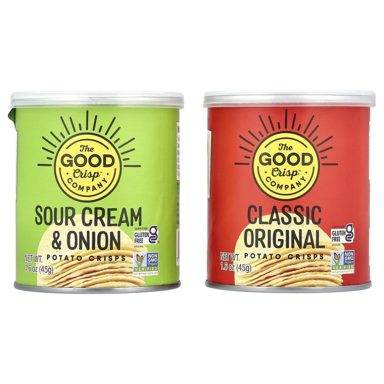 The Good Crisp Company, Картофельные чипсы, разнообразные упаковки, 8 шт., 45 г (1,6 унции)