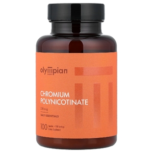 Olympian Labs, полиникотинат хрома, 200 мкг, 100 капсул