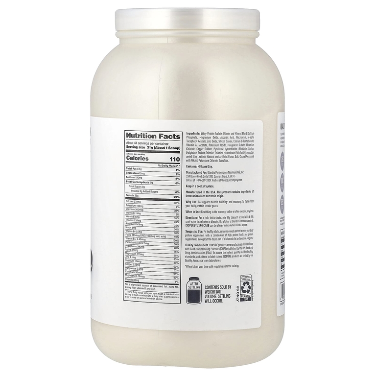 Isopure, протеиновый порошок со вкусом печенья и крема, 1,36 кг (3 фунта)