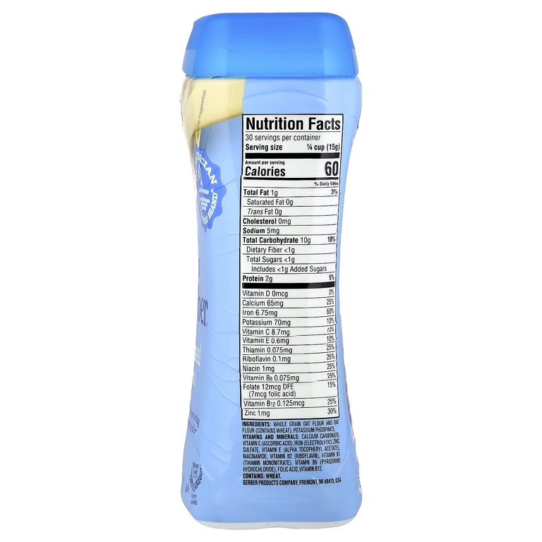 Gerber, 1st Foods, овсяные хлопья, один вид злаков, 454 г (16 унций)