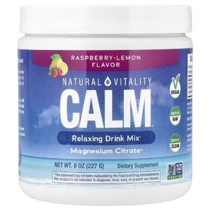 Natural Vitality, CALM®, расслабляющая смесь для приготовления напитка, малина и лимон, 226 г (8 унций)