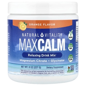 Natural Vitality, MAXCALM®, смесь для расслабляющего напитка, со вкусом апельсина, 227 г (8 унций)