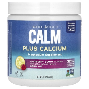 Natural Vitality, CALM®, с кальцием, со вкусом малины и лимона, 226 г (8 унций)