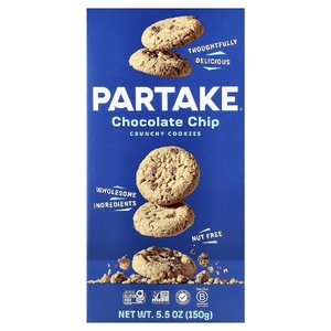 Partake, хрустящее печенье, с шоколадной крошкой, 150 г (5,5 унции) (Товар снят с продажи) 