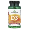 Swanson Vitamins, витамин D3, высокоактивный, 25 мкг (1000 МЕ), 250 капсул