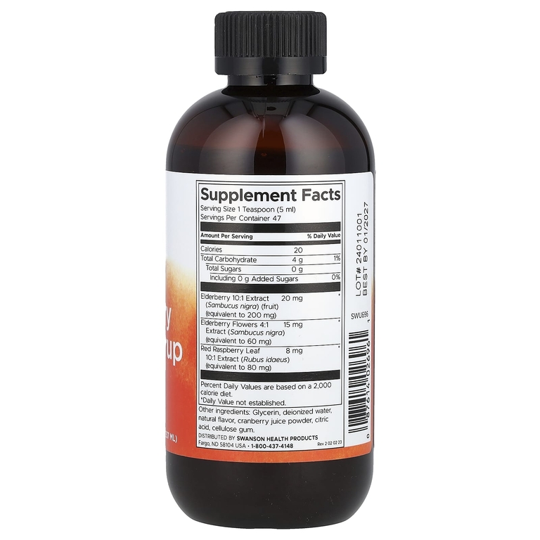 Swanson Vitamins, Сироп с экстрактом бузины, 237 мл (8 жидк. унц.)