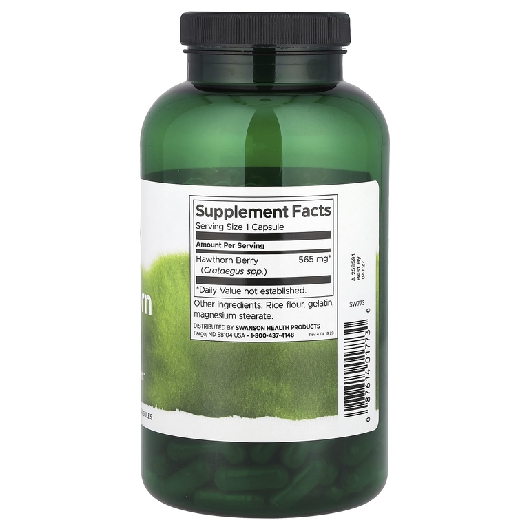 Swanson Vitamins, Ягоды боярышника, 565 мг, 250 капсул