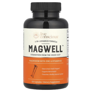 Live Conscious, MagWell™, улучшенная формула 3 в 1, 120 капсул