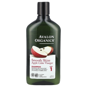 Avalon Organics, Шампунь, для гладкого блеска, шаг 1, яблочный уксус, 325 мл (11 жидк. унц.) (Товар снят с продажи) 