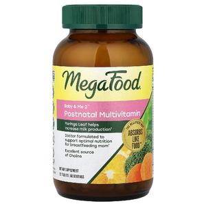MegaFood, Baby & Me 2, мультивитамины для послеродового периода, 120 таблеток