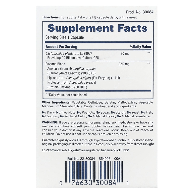 American Health, Enzyme Probiotic Complex +, 30 капсул (Товар снят с продажи) 