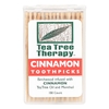 Tea Tree Therapy, Зубочистки с корицей, около 100 шт. (Товар снят с продажи) 