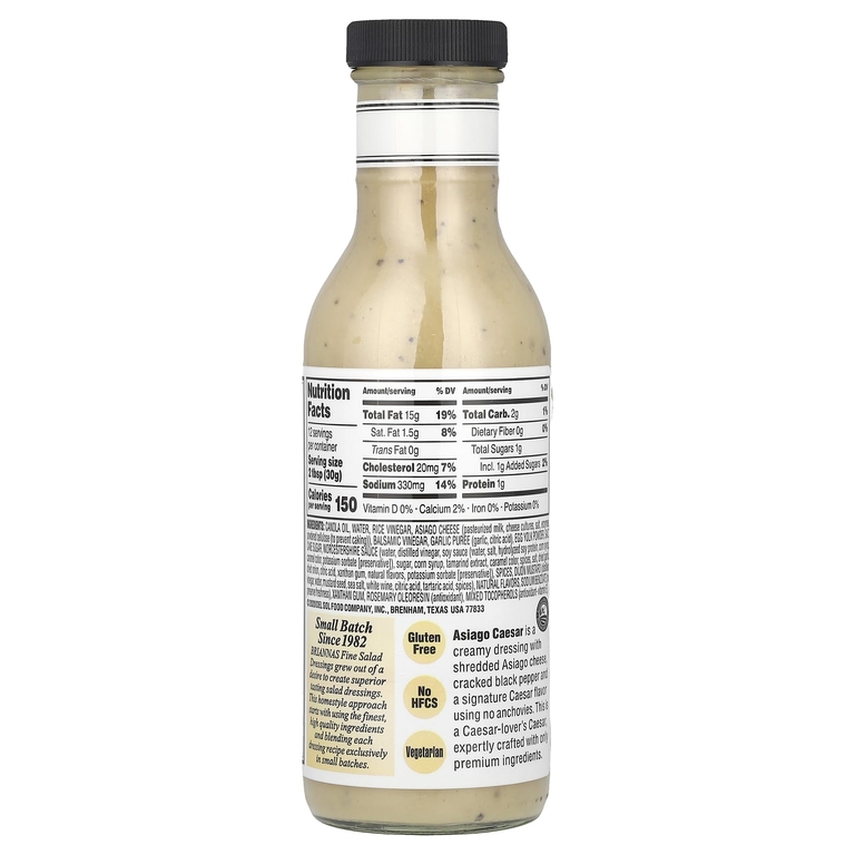Briannas, Home Style, соус Asiago Caesar, 355 мл (12 жидк. унц.) (Товар снят с продажи) 