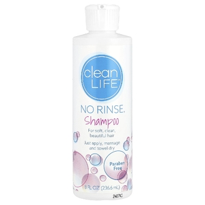 CleanLife, Шампунь No Rinse®, 236,6 мл (8 жидк. унц.) (Товар снят с продажи) 