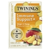 Twinings, Superblends ™, поддержка иммунитета и зеленый чай, имбирь и манго, 16 чайных пакетиков, 32 г (1,12 унции)