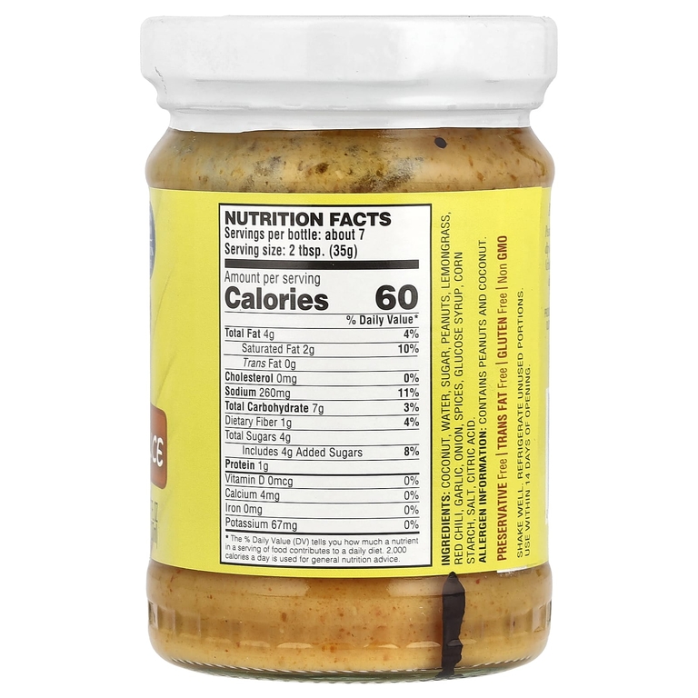 A Taste Of Thai, Арахисовый соус сатай, 207 мл (7 жидк. унц.) (Товар снят с продажи) 