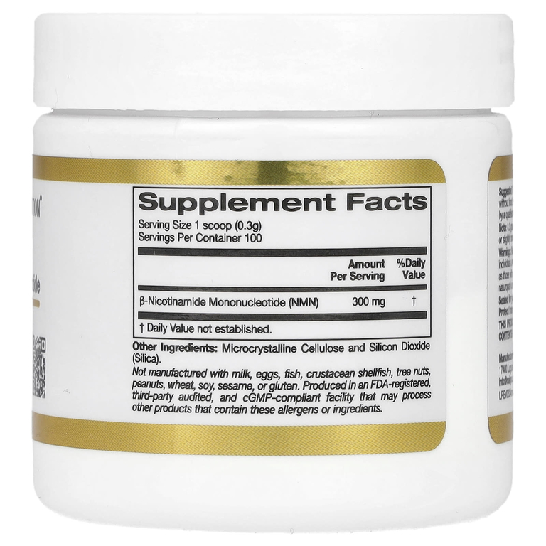 California Gold Nutrition, NMN в порошке, 30 г (1,06 унции)