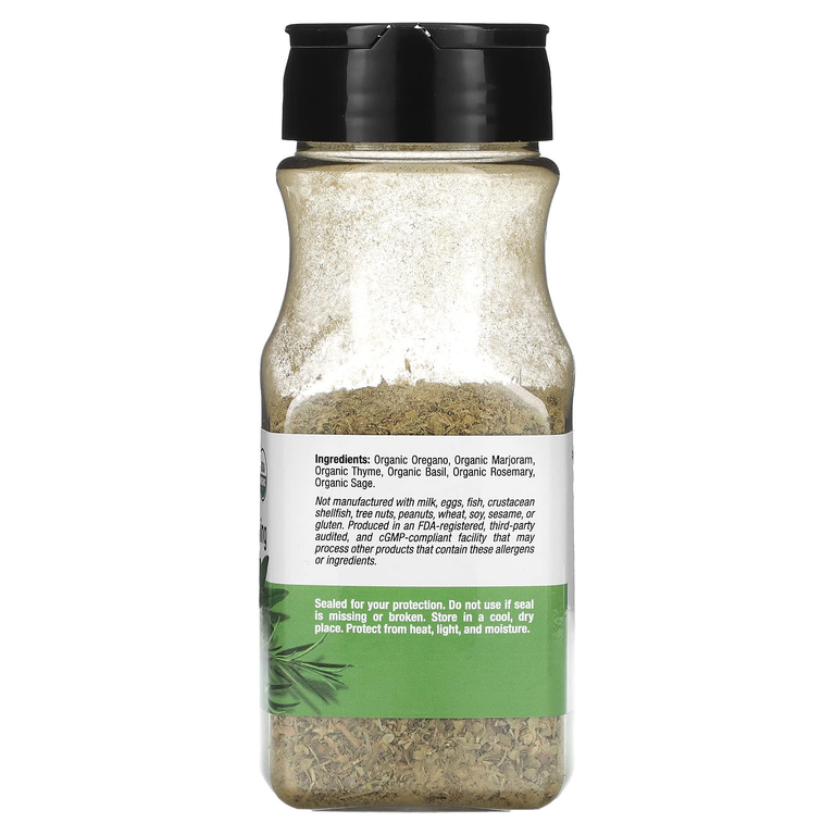 California Gold Nutrition, Foods, органическая итальянская приправа, 37 г (1,3 унции)