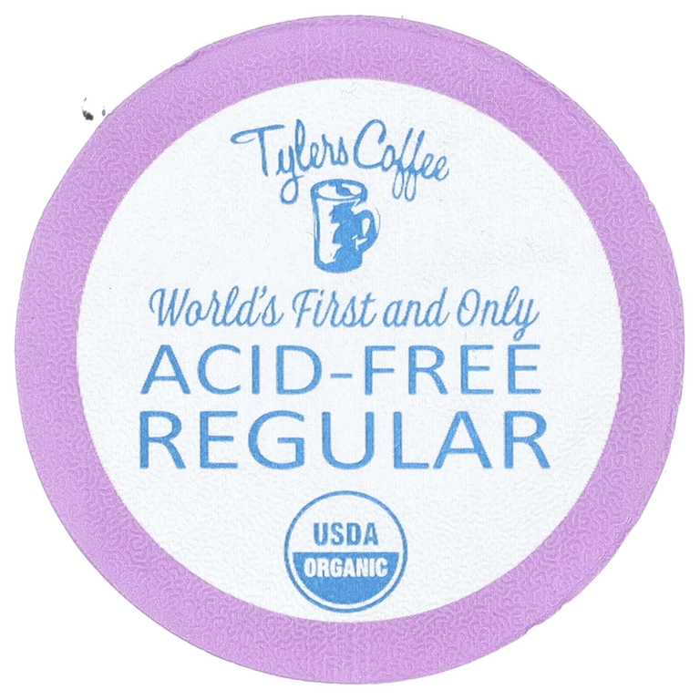 Tylers Coffees, Органический кофе, обычный, без кислоты, 16 капсул (8 г) каждая (Товар снят с продажи) 