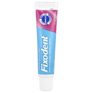 Fixodent, клейкий крем для зубных протезов, оригинальный, 68 г (2,4 унции)