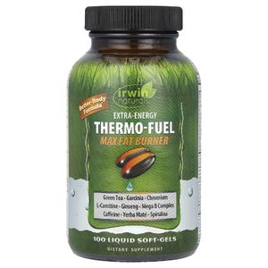 Irwin Naturals, Extra-Energy Thermo-Fuel Max Fat Burner ™, 100 желатиновых капсул (Товар снят с продажи) 