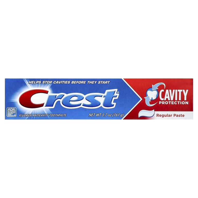 Crest, Зубная паста с фторидом против кариеса, обычная, 5,7 унции (161 г)