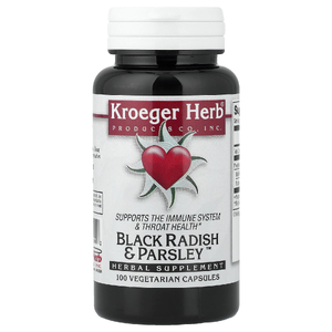 Kroeger Herb Co, Чёрная редька и петрушка, 100 вегетарианских капсул