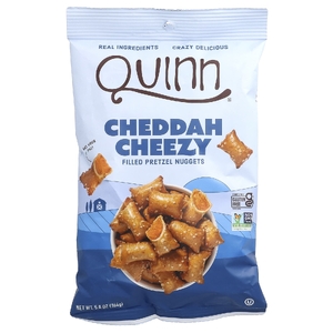 Quinn Snacks, Наггетсы с кренделем с начинкой, чедда и чизи, 164 г (5,8 унции) (Товар снят с продажи) 