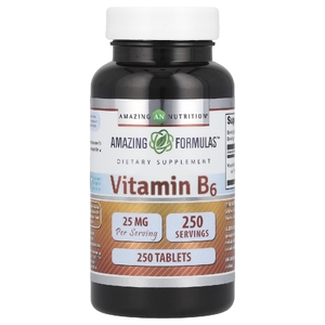 Amazing Nutrition, Витамин B6, 25 мг, 250 таблеток