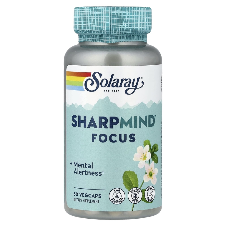 Solaray, SharpMind ™ Focus, 30 растительных капсул