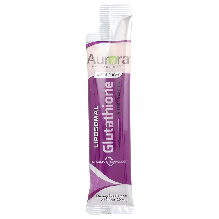 Aurora Nutrascience, Mega-Pack+®, липосомальный глутатион, 32 пакетика по 20 мл (0,68 жидк. унции)