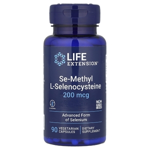 Life Extension, Семиметил L-селеноцистеин, 200 мкг, 90 вегетарианских капсул